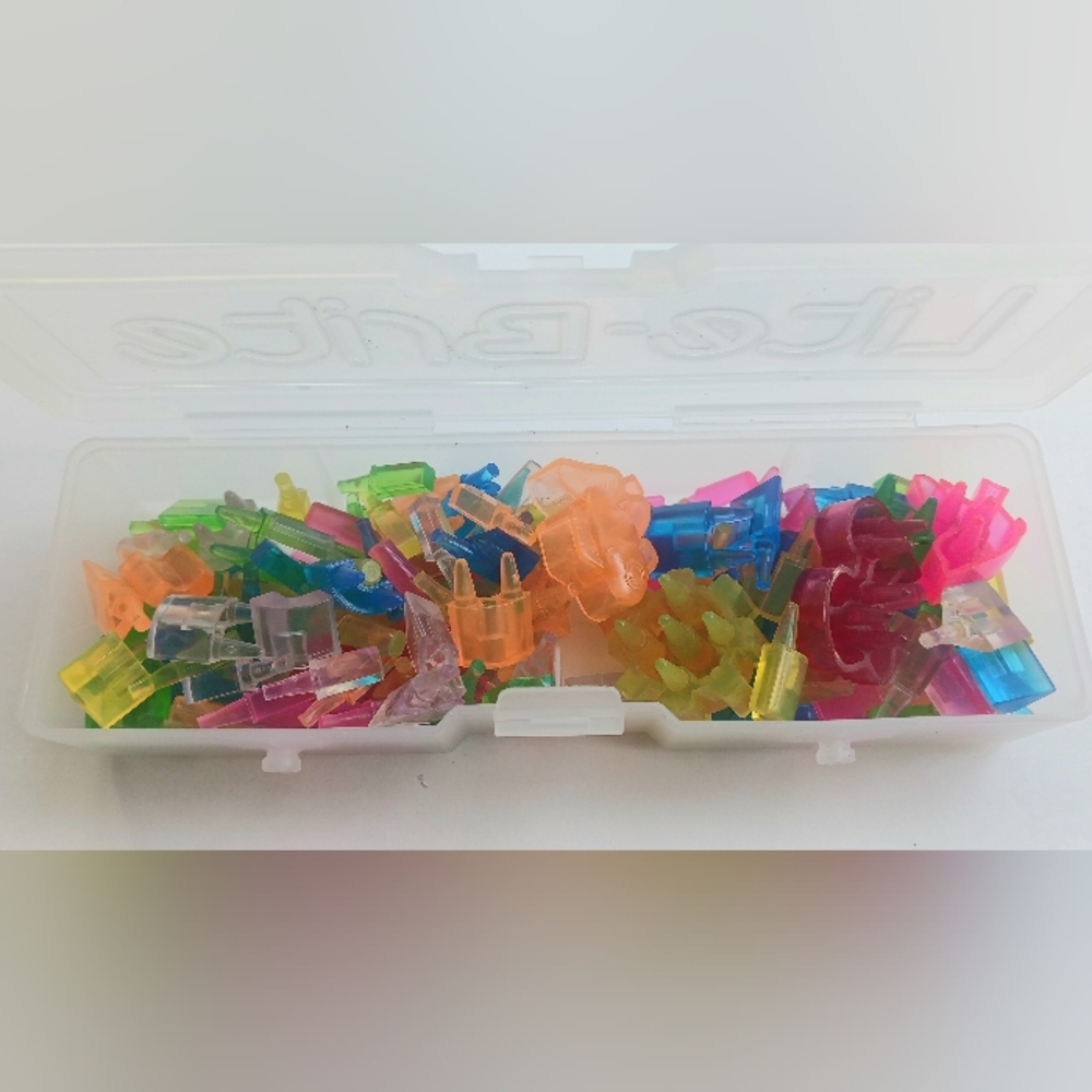 Lite Brite Pegs Multi Color Shapes Square Round w Storage Case Hasbro Toys 2014